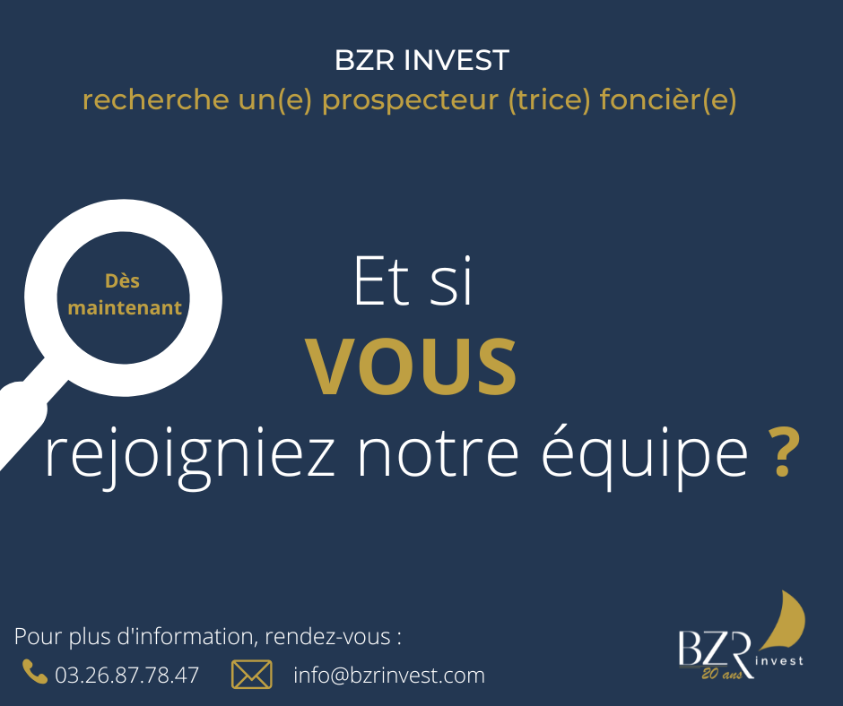 OFFRE DEMPLOI PROSPECTEUR FONCIER BZR Invest